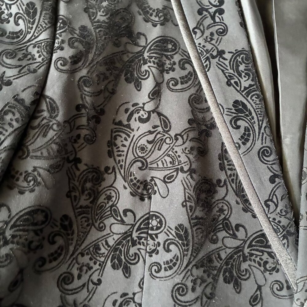 INC Black Paisley Slim-Fit Blazer XL - Formal, Party, Holiday, Wedding, Evening - Picture 5 of 9